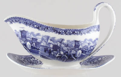 Sauce Boat with Fixed Stand c1860